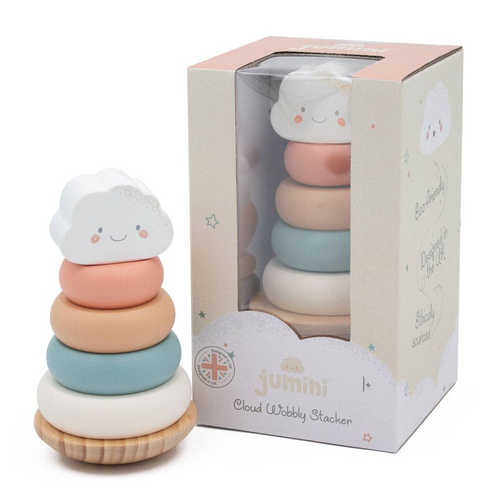Cloud Wobbly Stacking Tower